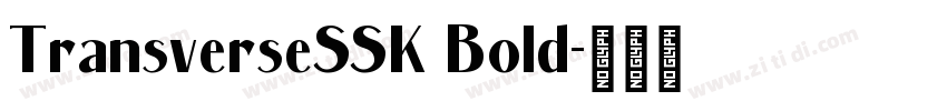 TransverseSSK Bold字体转换